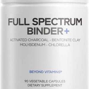 Codeage Binder + Systemic Binder Supplement - Activated  Charcoal Pills, Bentonite Clay Mineral Powder, Fulvic & Humic Acids,  Molybdenum, Carbon Forms - 90 Capsules